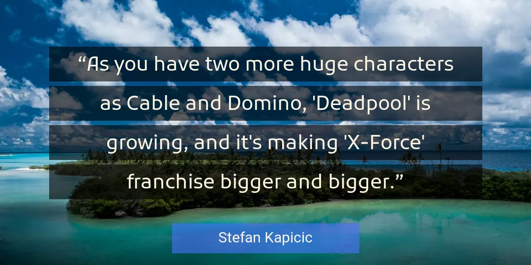 Quote About You By Stefan Kapicic