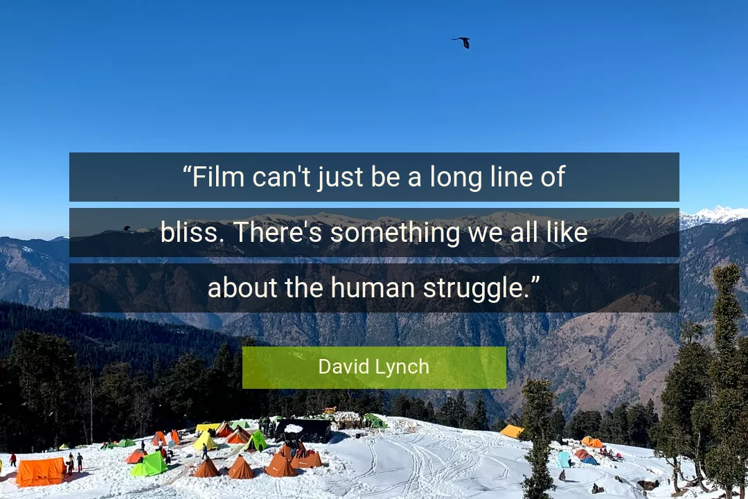 Quote About Struggle By David Lynch