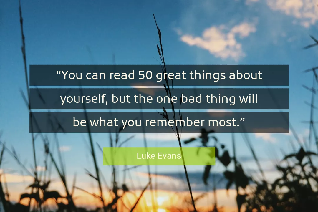 Quote About You By Luke Evans