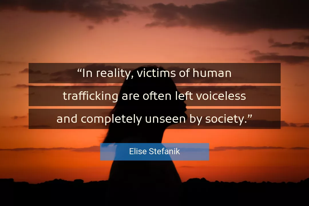 Quote About Society By Elise Stefanik