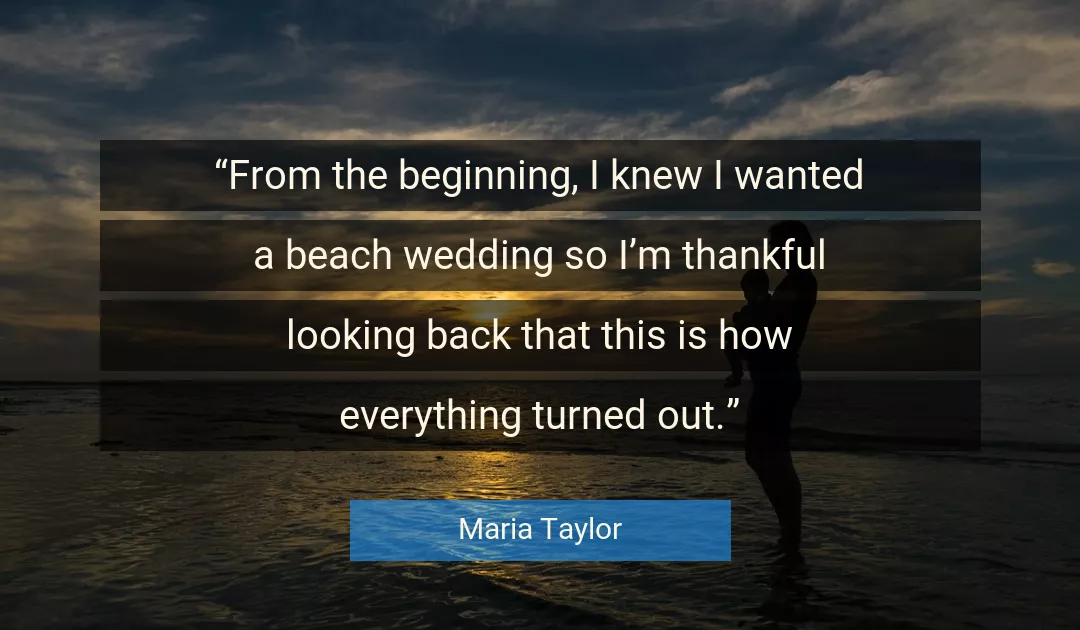 Quote About Thankful By Maria Taylor