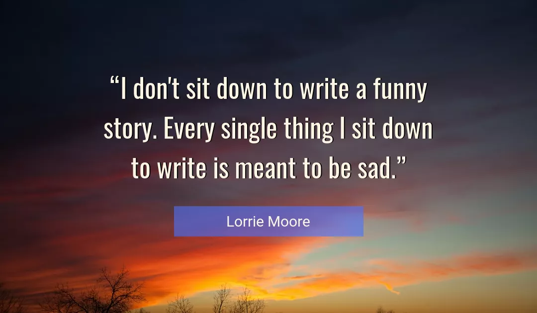 Quote About Funny By Lorrie Moore