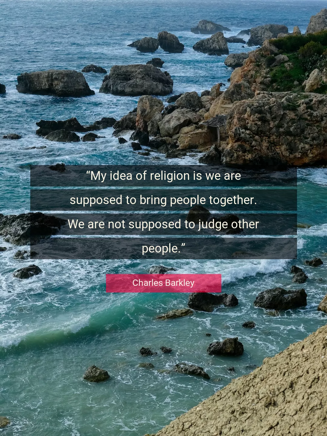 Quote About Religion By Charles Barkley