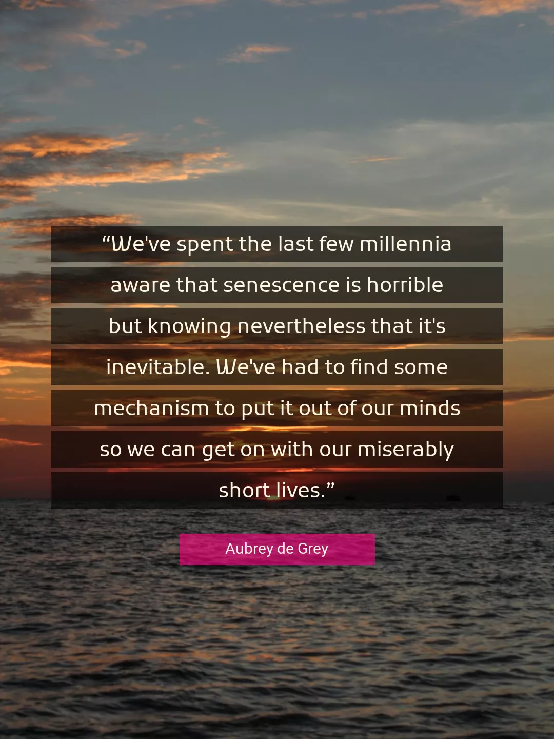 Quote About Find By Aubrey de Grey