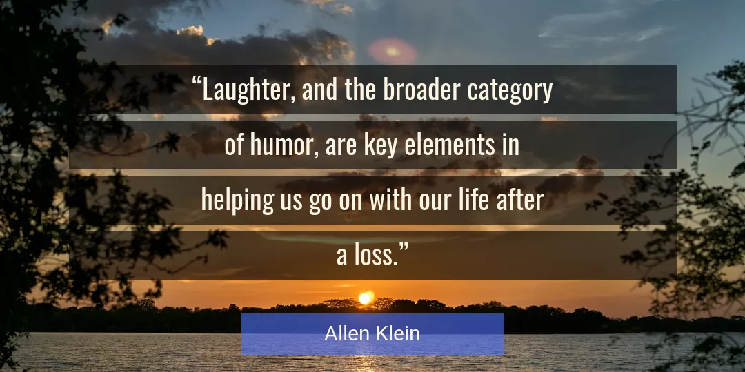 Quote About Life By Allen Klein
