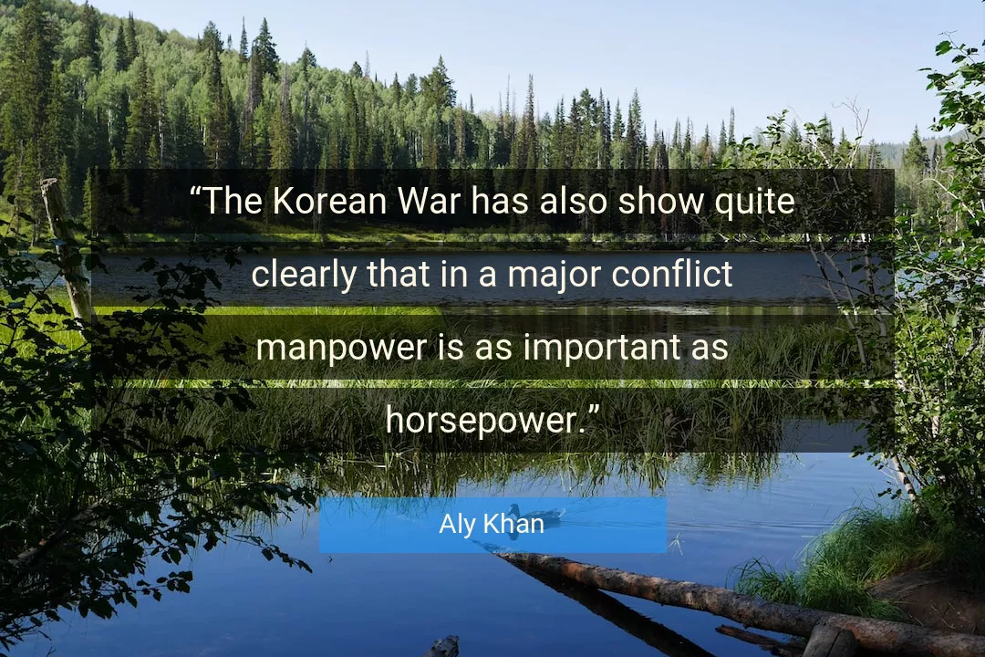 Quote About War By Aly Khan