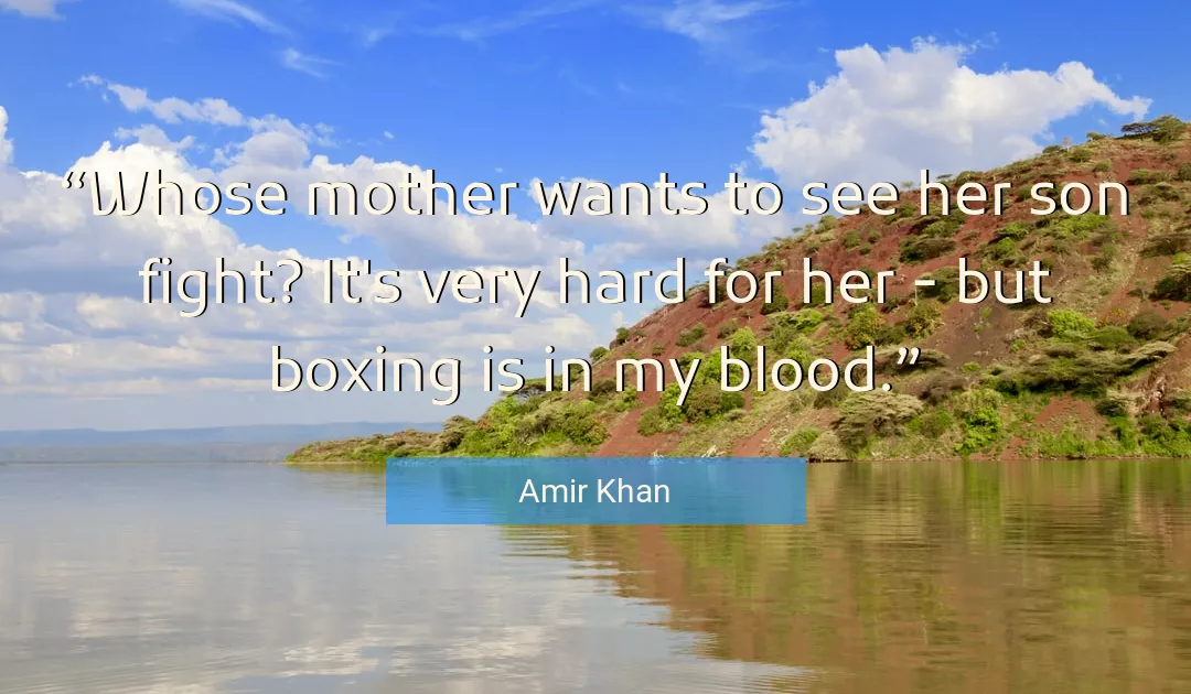 Quote About Fight By Amir Khan