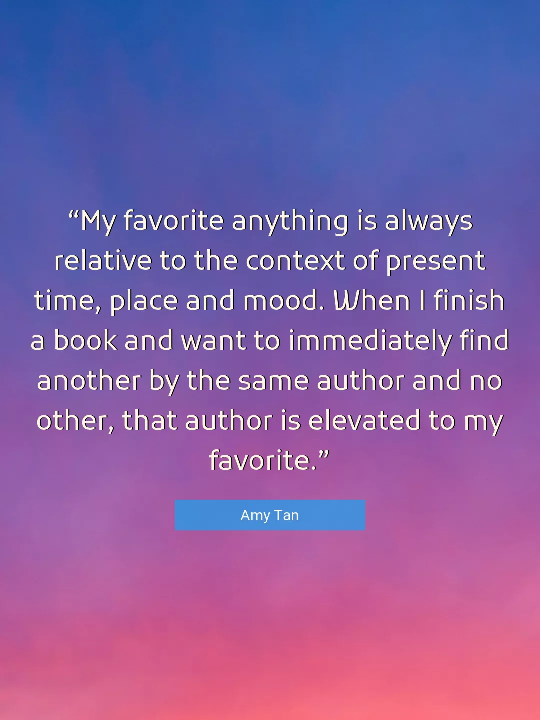 Quote About Time By Amy Tan