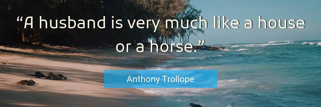 Quote About Like By Anthony Trollope