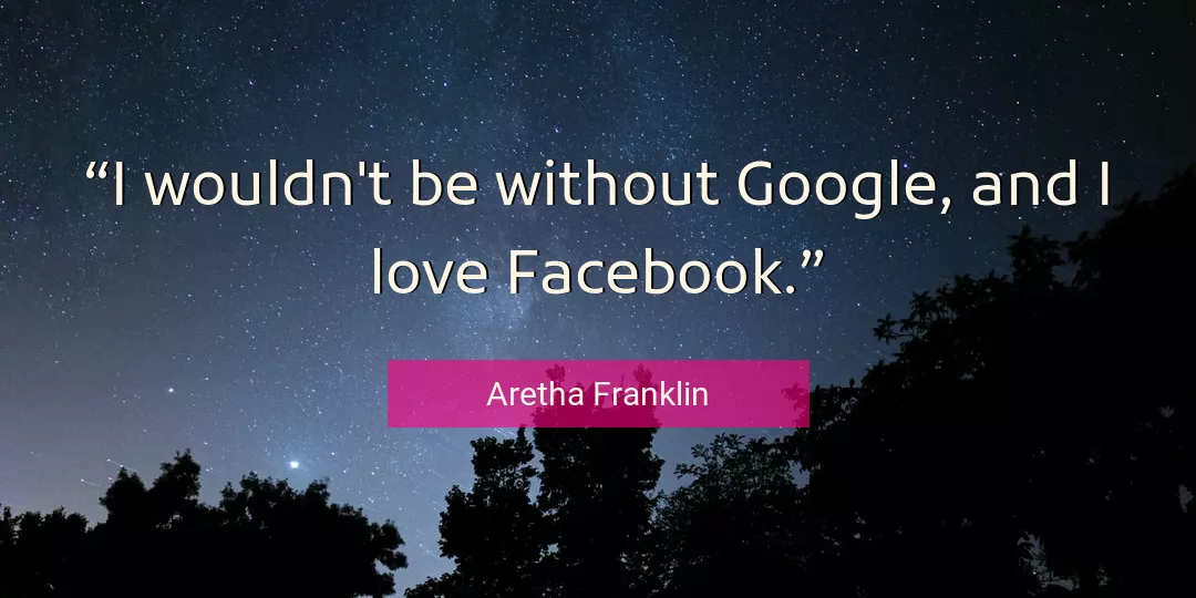 Quote About Love By Aretha Franklin