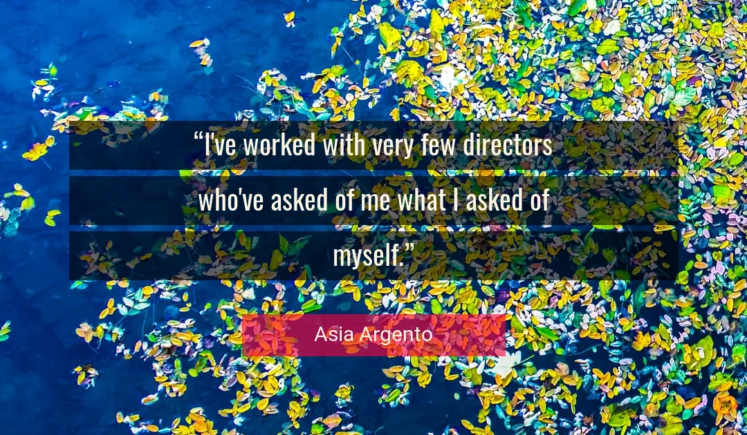 Quote About Myself By Asia Argento