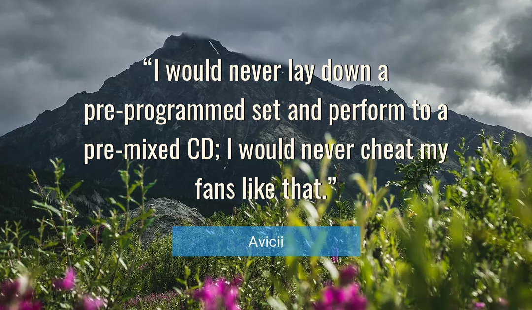Quote About Never By Avicii