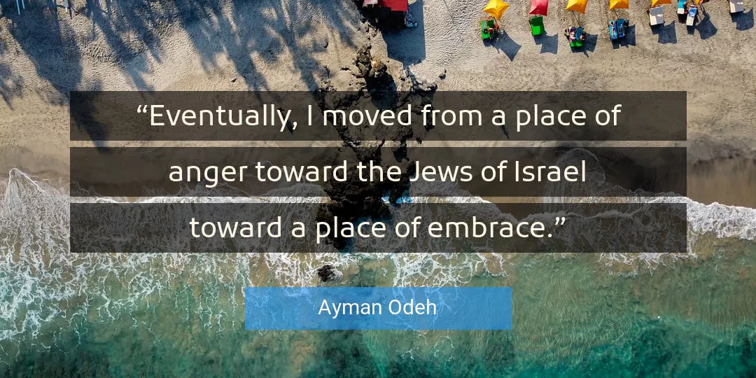 Quote About Anger By Ayman Odeh