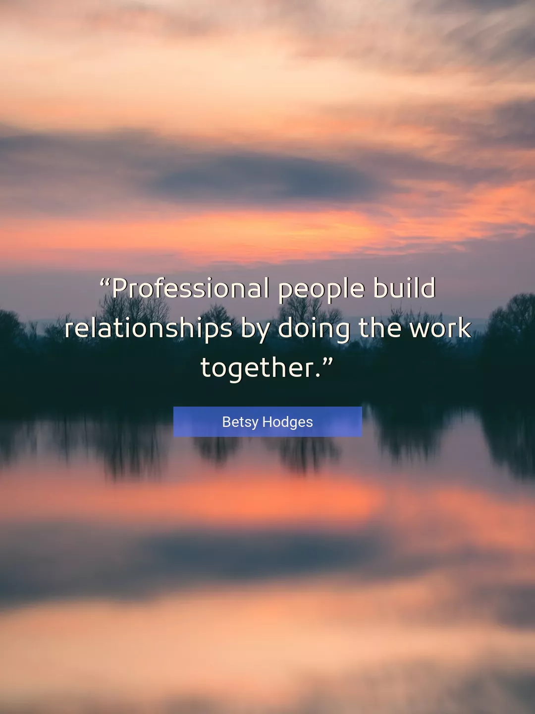 Quote About Work By Betsy Hodges