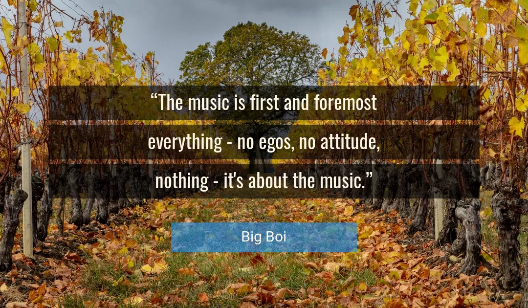 Quote About Attitude By Big Boi