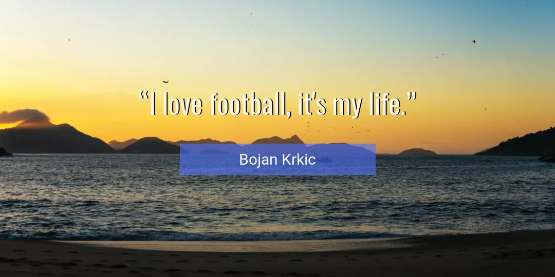 Quote About Life By Bojan Krkic