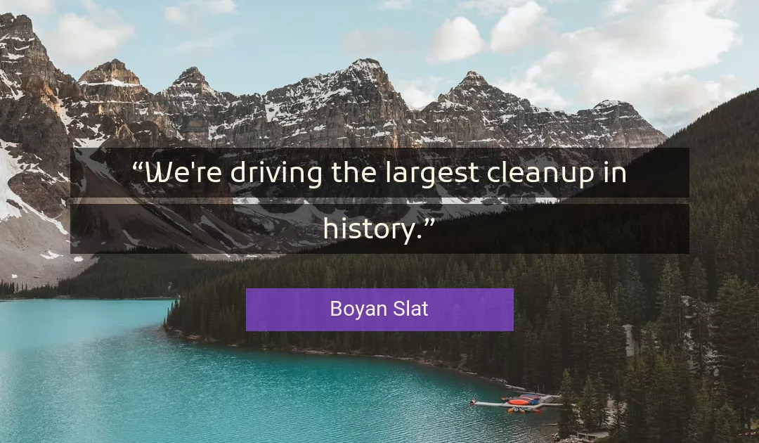 Quote About History By Boyan Slat