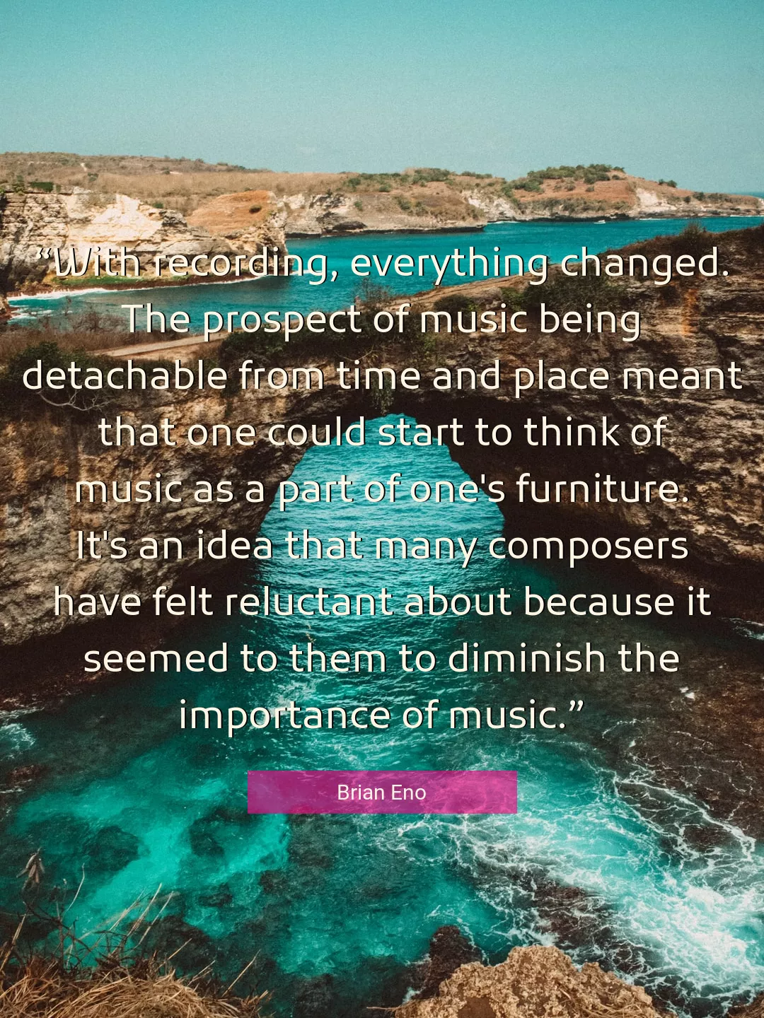 Quote About Time By Brian Eno