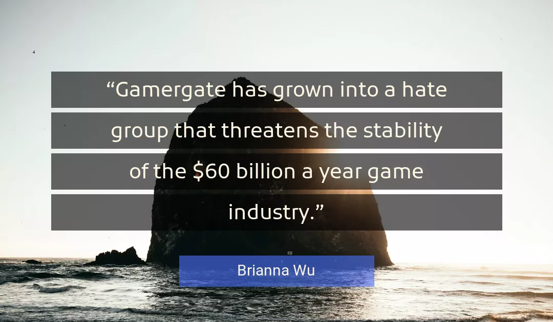 Quote About Hate By Brianna Wu