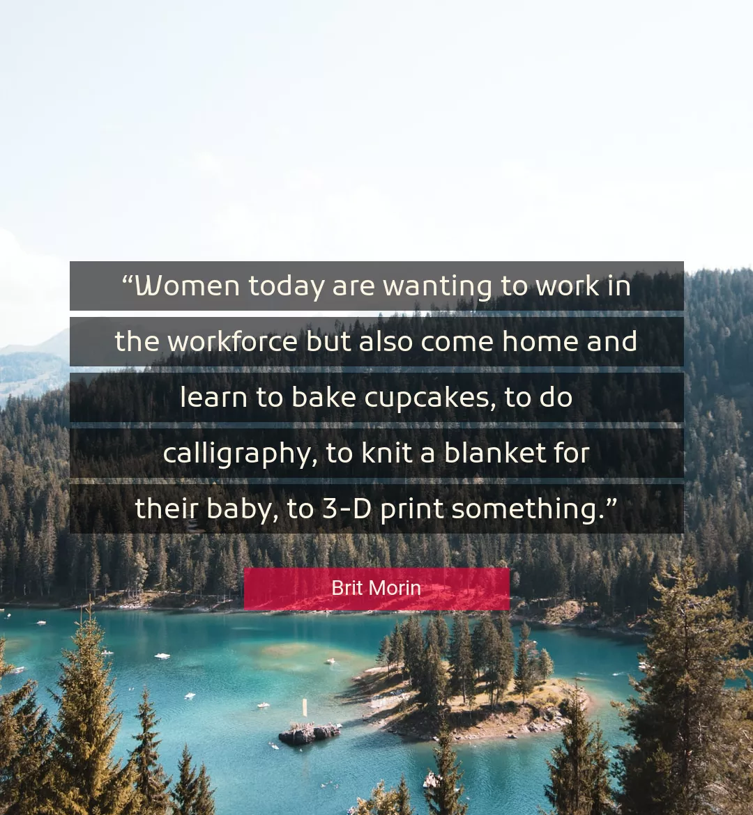 Quote About Work By Brit Morin