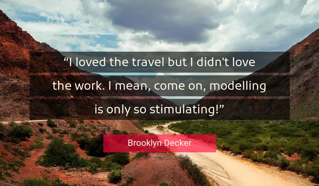 Quote About Love By Brooklyn Decker