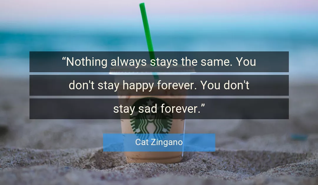 Quote About Sad By Cat Zingano