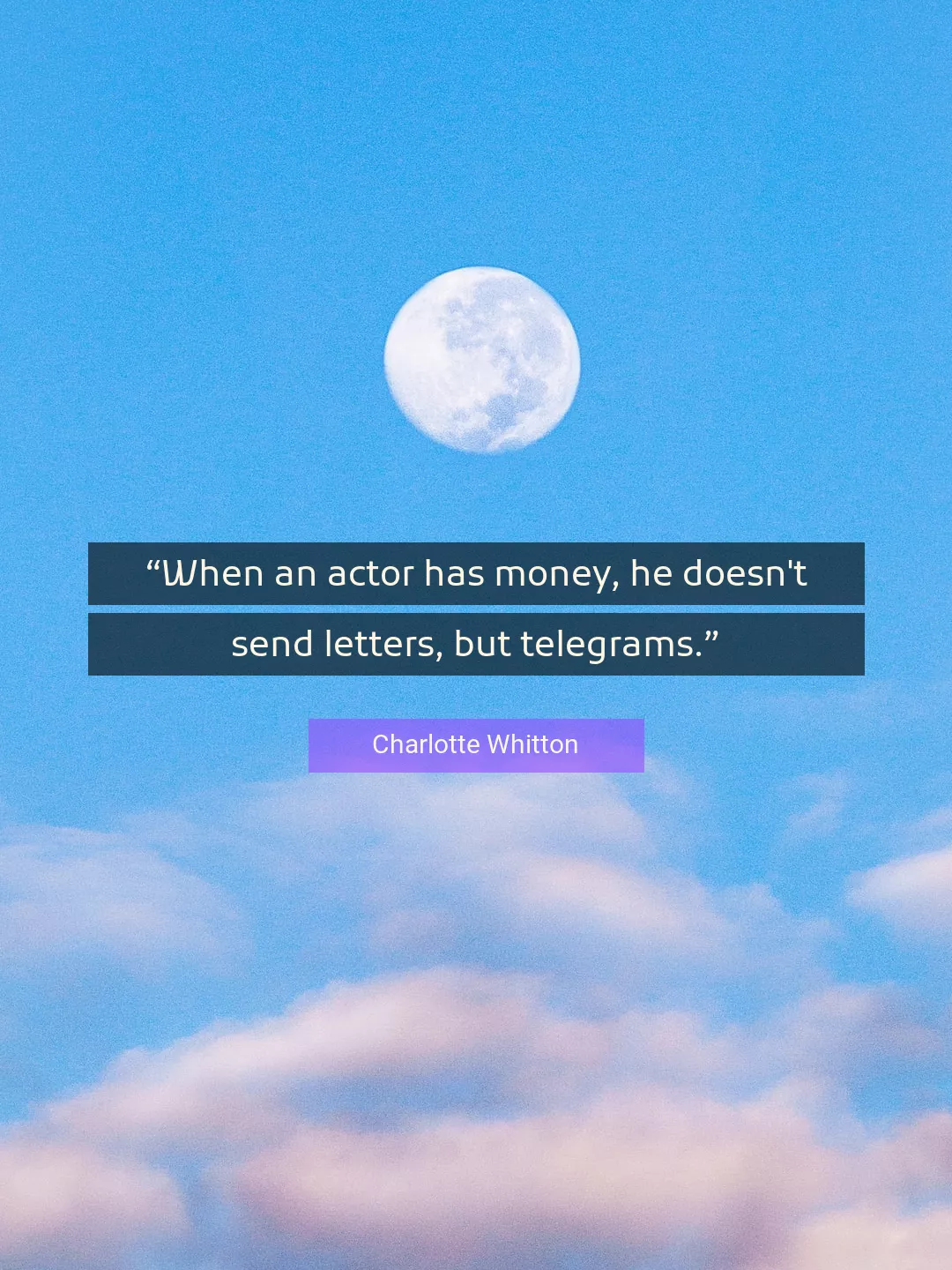 Quote About Money By Charlotte Whitton