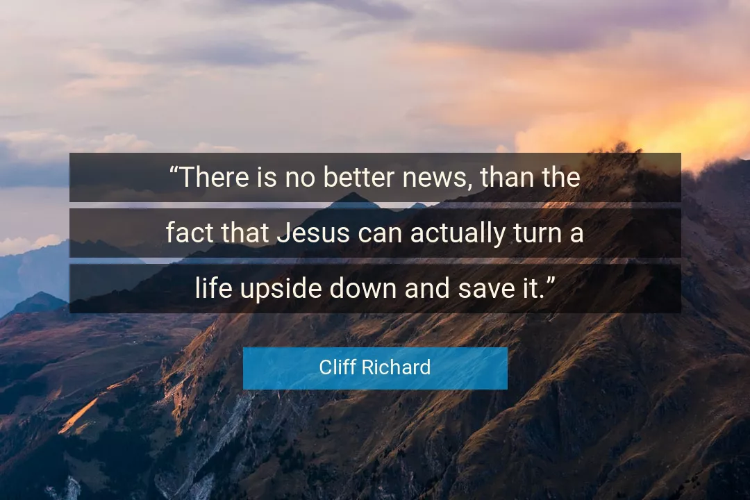 Quote About Life By Cliff Richard