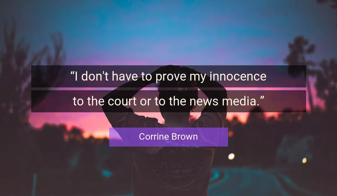 Quote About Media By Corrine Brown