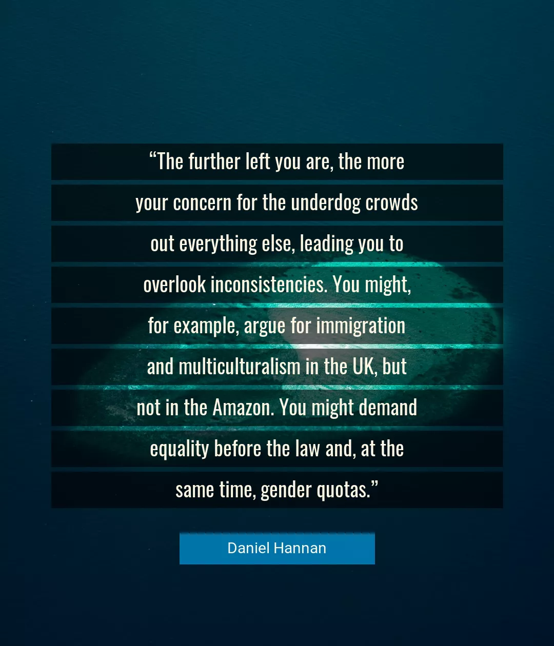 Quote About You By Daniel Hannan