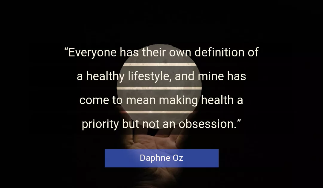 Quote About Health By Daphne Oz