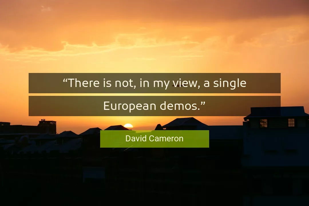 Quote About View By David Cameron