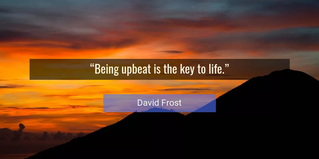 Quote About Life By David Frost