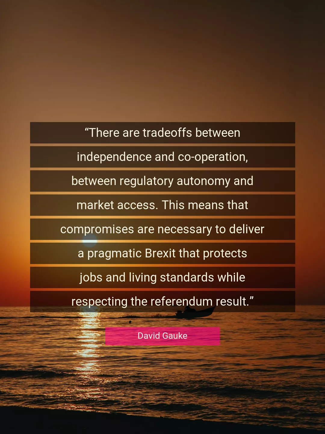 Quote About Independence By David Gauke