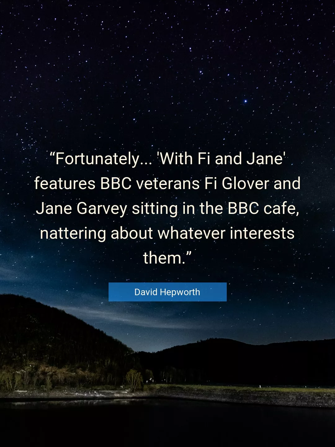 Quote About Cafe By David Hepworth