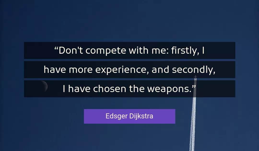 Quote About Experience By Edsger Dijkstra