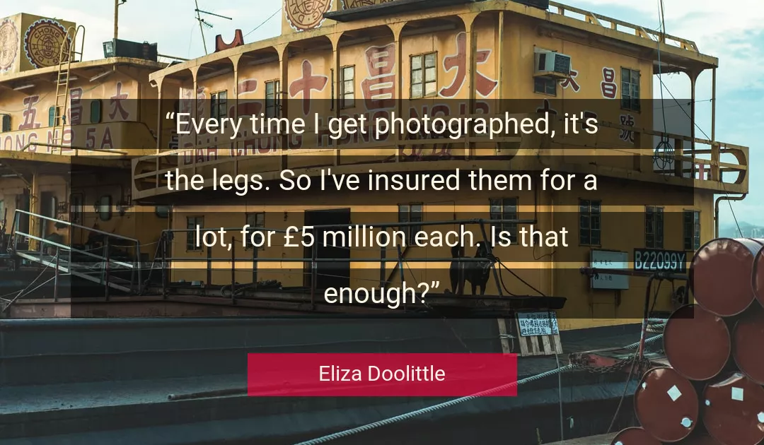 Quote About Time By Eliza Doolittle