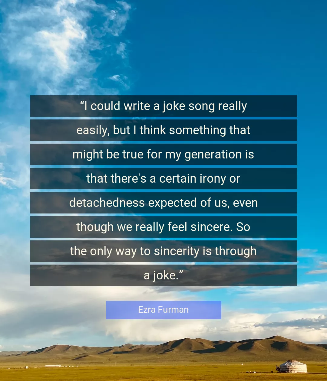 Quote About Song By Ezra Furman