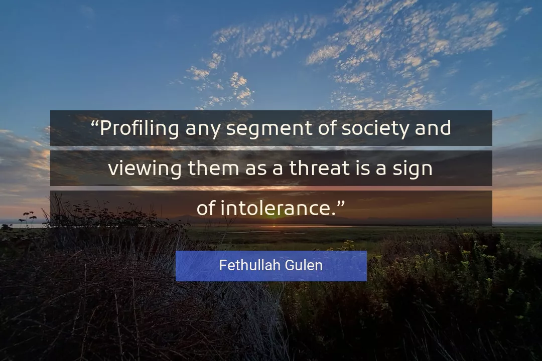 Quote About Society By Fethullah Gulen