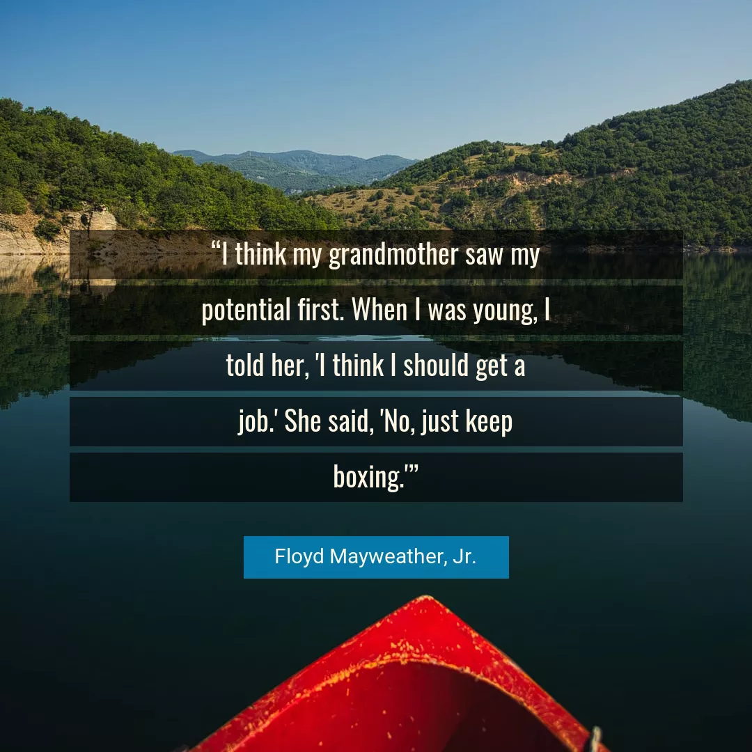 Quote About Think By Floyd Mayweather, Jr.