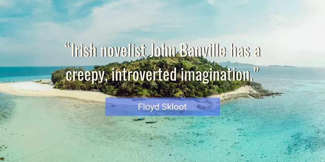 Quote About Imagination By Floyd Skloot