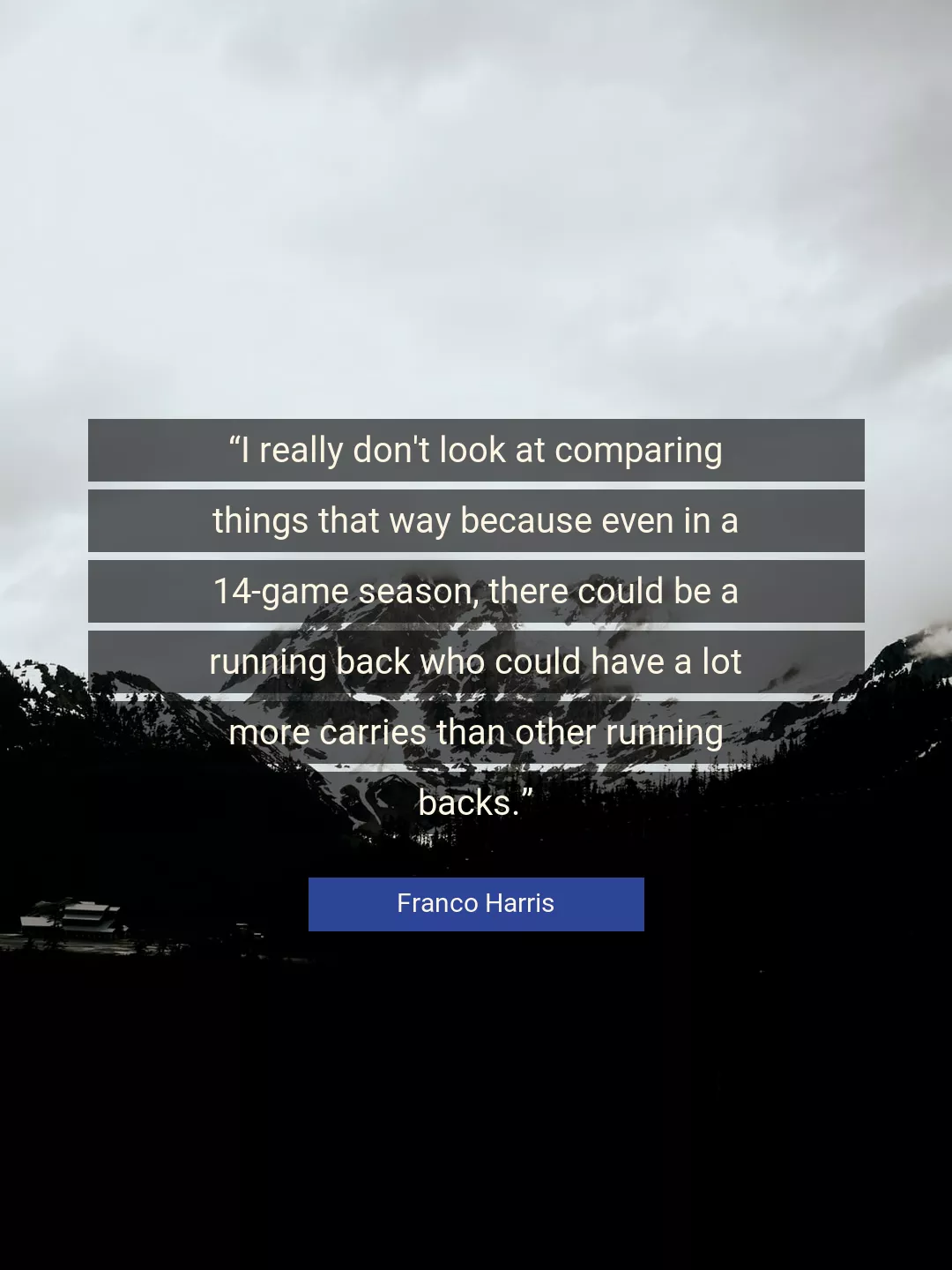 Quote About Look By Franco Harris