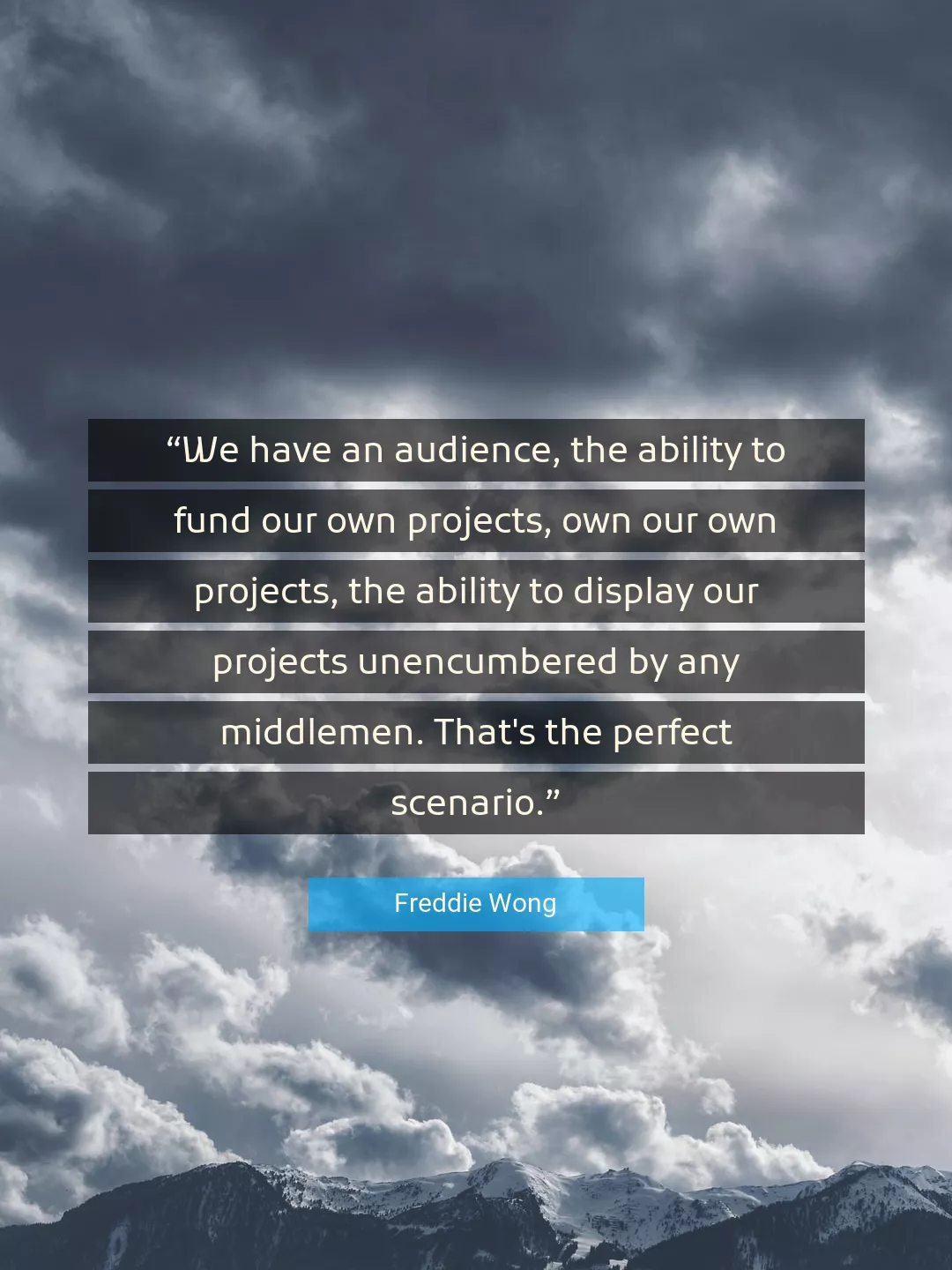 Quote About Perfect By Freddie Wong