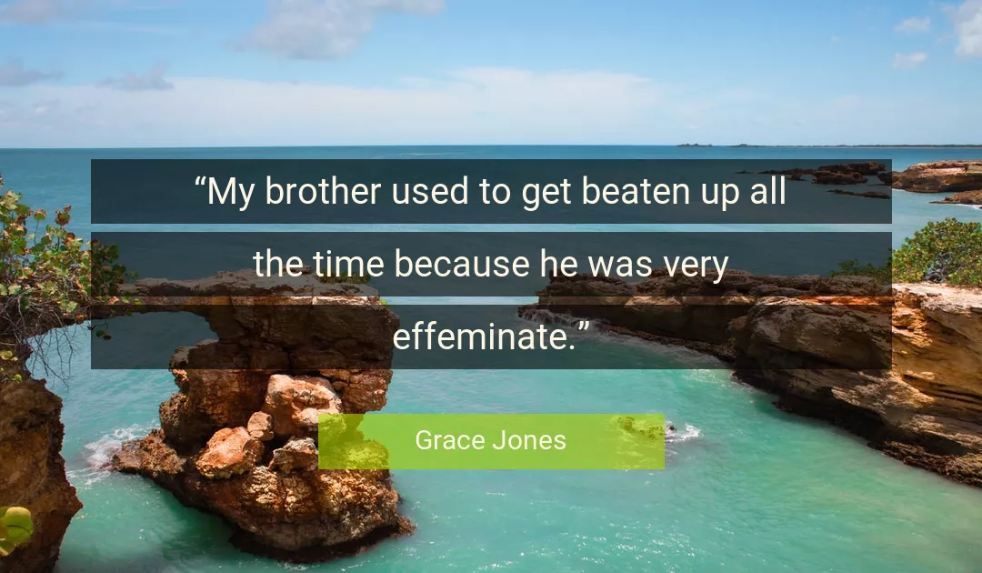 Quote About Time By Grace Jones