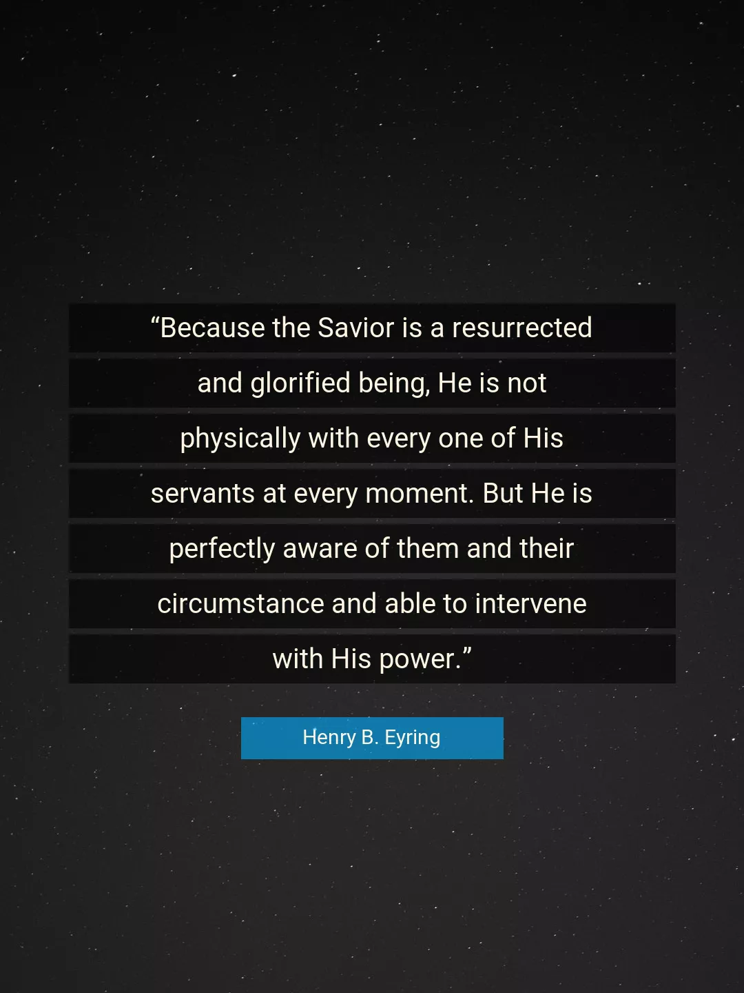 Quote About Power By Henry B. Eyring