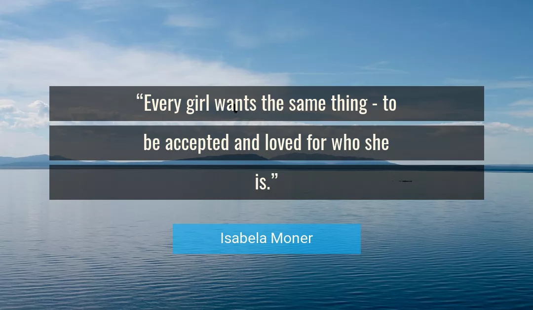 Quote About Girl By Isabela Moner