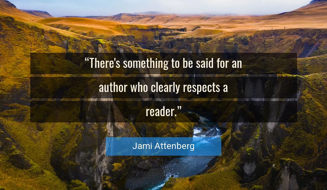 Quote About Who By Jami Attenberg