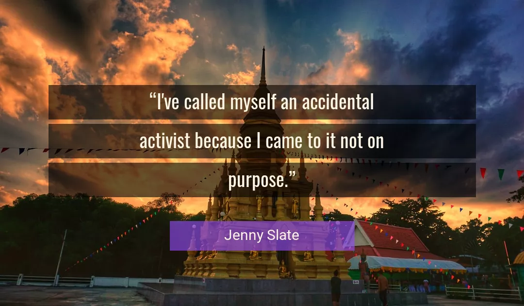 Quote About Myself By Jenny Slate