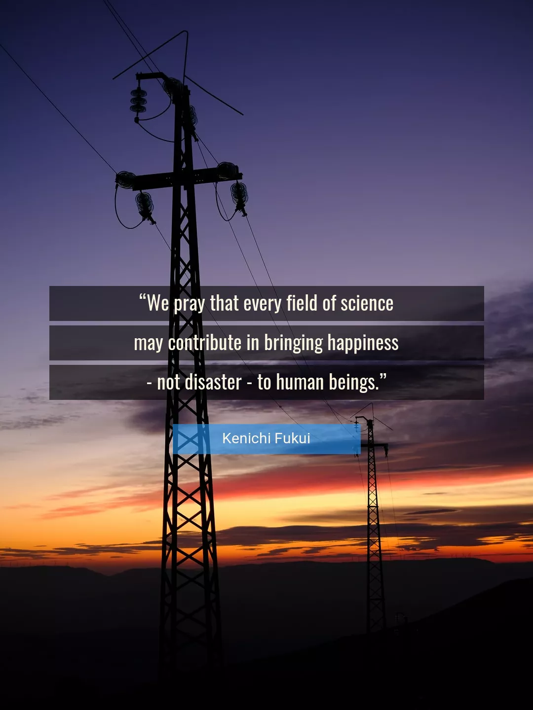 Quote About Science By Kenichi Fukui