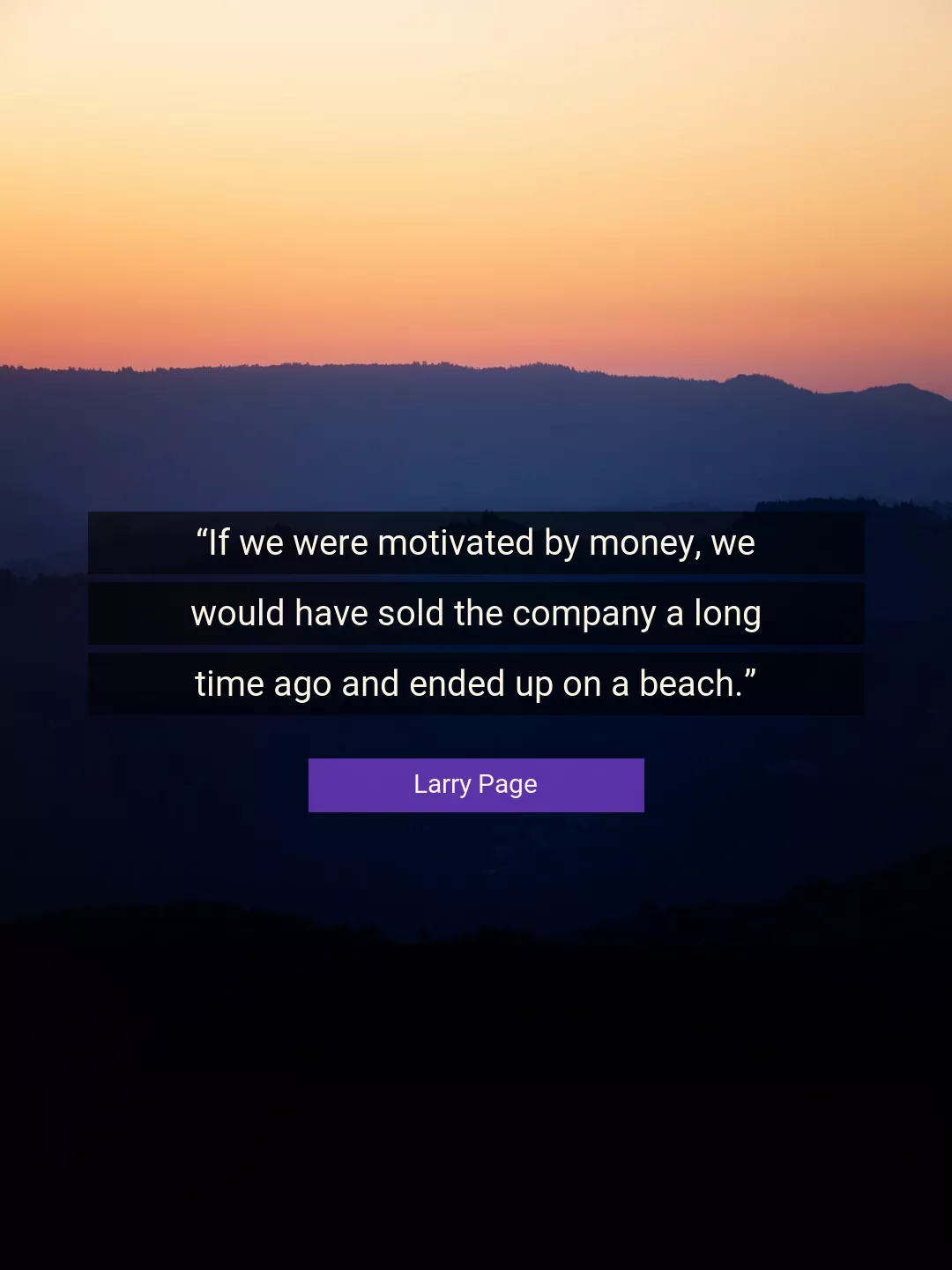Quote About Time By Larry Page